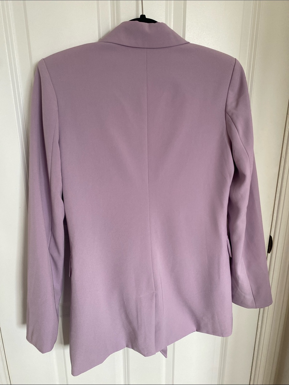 Avec Les Filles Oversized Lavender Double-Breasted Blazer Size S - Picture 6 of 6